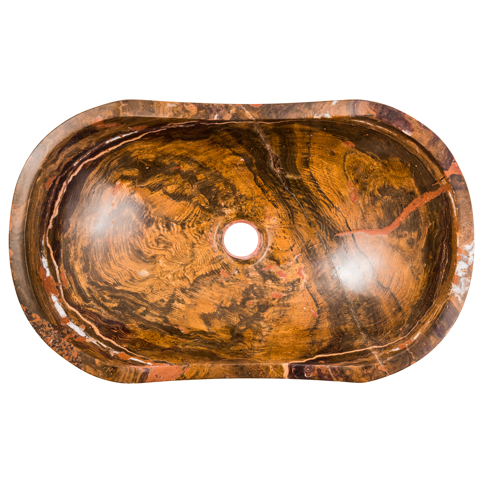 Brown onyx sink GL418 Gemlook